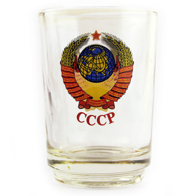 Стакан чайный с гербами СССР Стакан чайный с гербами СССР
